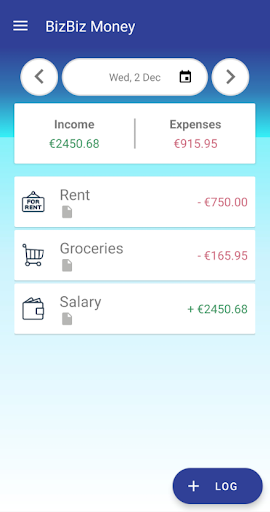 Android application BizBiz Money screenshort