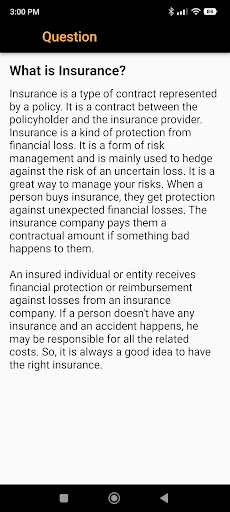 Insurance Interview Question Screen 2