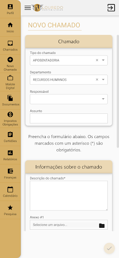 Android application Louredo Contabilidade screenshort