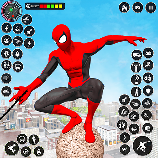 Flying Rope Hero: Spider Games logo
