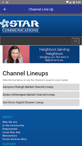 Star Communications Screen 2