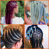 African girl's hairstyle icon