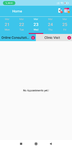 Android application mOk for Doctors Reception screenshort