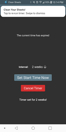 Android application Clean Sheets screenshort