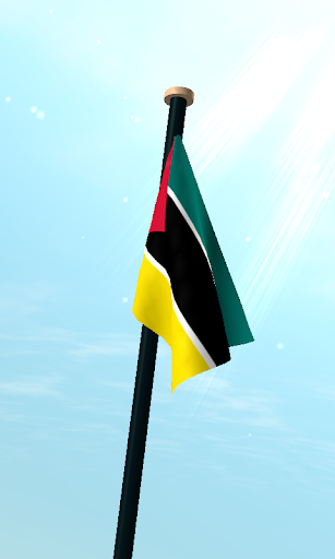 Mozambique Flag 3D Wallpaper Screen 3