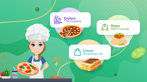Screenshot of Italian recipes app