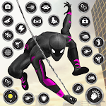 Cover Image of Download Miami Spider Rope Hero Fight  APK
