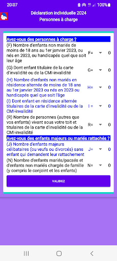 Calcul Impôt Screen 3