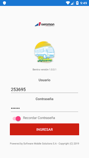 Android application Bentra screenshort