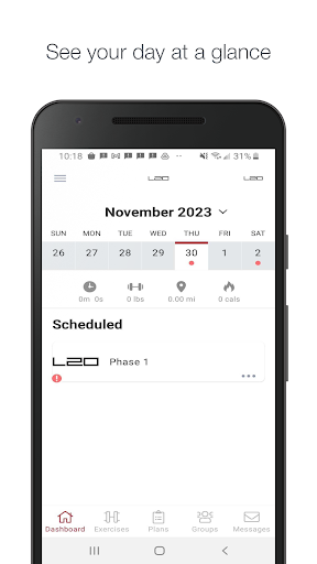 Level20 Fitness Screen 2