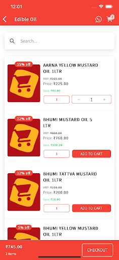Riddhi Siddhi Groceries Screen 2