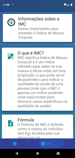Calculadora de IMC Screen 2
