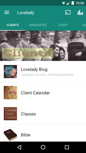 Screenshot of The Lovelady Center