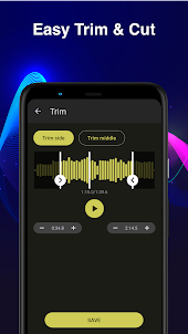 Music cutter app, Audio editor