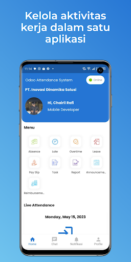Android application IDS Attendance screenshort