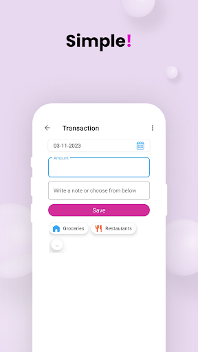 Expenses Recording App Screen 2