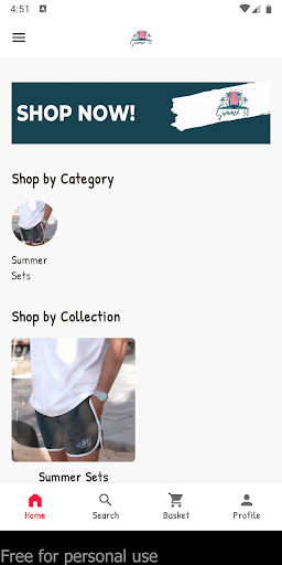 Android application Summer 50 screenshort