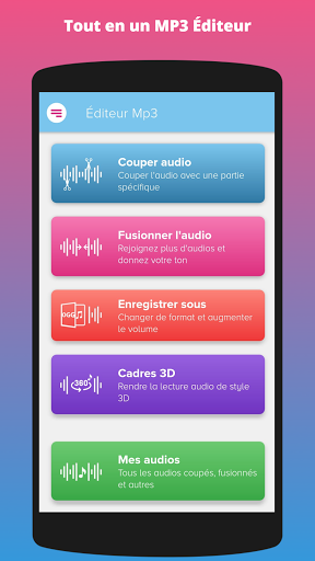 Aperçu de l'application