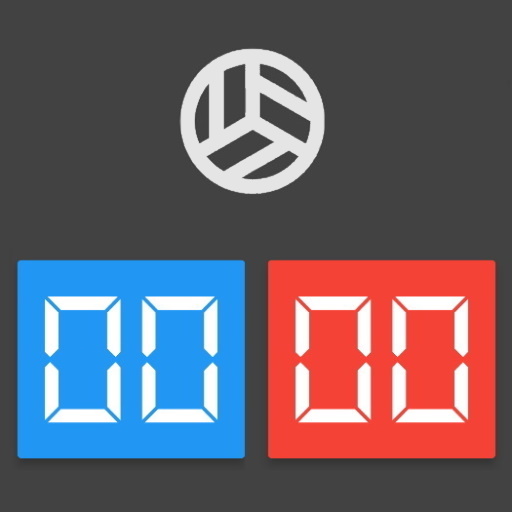 Volleyball scoreboard logo