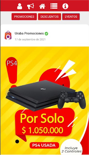 Android application Uraba Promociones screenshort