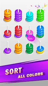 Hoop Sort - Color Stack Puzzle