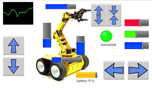 RoboRemo - Control your Robot Captura de tela