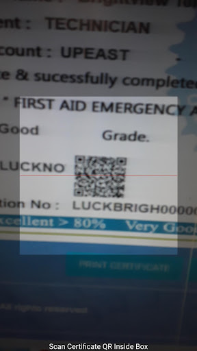 Mediglobe QR Code Scanner Screen 3