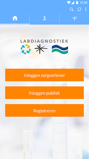 Android application Labdiagnostiek screenshort