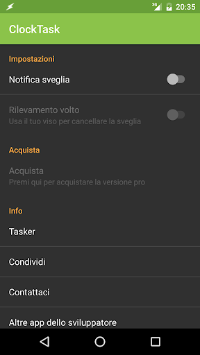 Anteprima dell'app