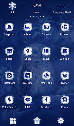 Winter Owl Theme +HOME Screen 3