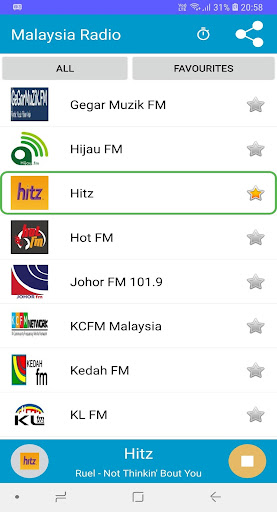 Malaysia FM Radio Screen 2