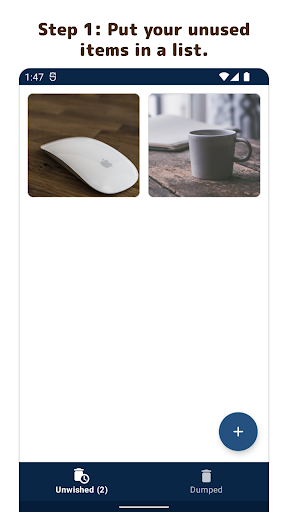 Unwish List - Decluttering Screen 3