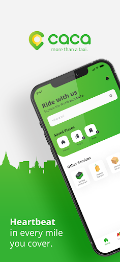 Android application CaCa Taxi screenshort