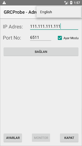 Android application GRCProbe - Android screenshort