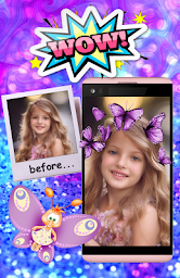Butterfly Crown Photo Editor Filters Stickers