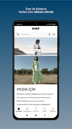 Android application Eser screenshort
