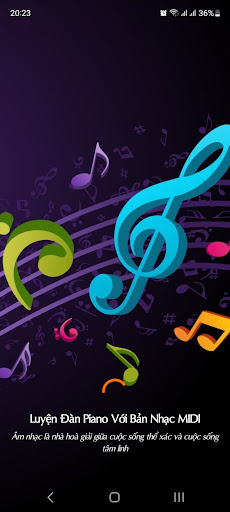 Android application Luyện Đàn Piano Bản Nhạc MIDI screenshort