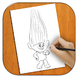 How to Draw Trolls easy icon