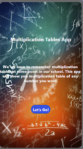 Multiplication Tables - Prisha