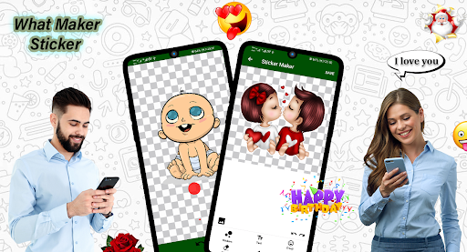 Android application What Sticker Maker screenshort