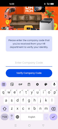 Android application DH HCM screenshort