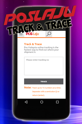 Pos laju track and trace