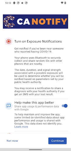 CA Notify screenshot 1