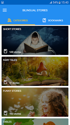 Android application Truyện Song Ngữ Anh Việt screenshort