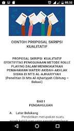 Kumpulan Contoh Proposal Terlengkap