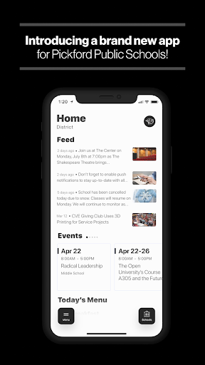 Android application Pickford Public Schools, MI screenshort