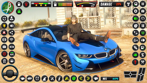 Android application Real Car Parking Hard Car Game screenshort