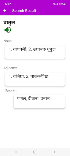 Hindi To Assamese Dictionary Screen 3
