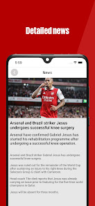 Captura de Pantalla 8 Arsenal de fanáticos en vivo android
