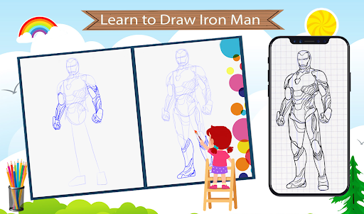 How to Draw Iron Boy
